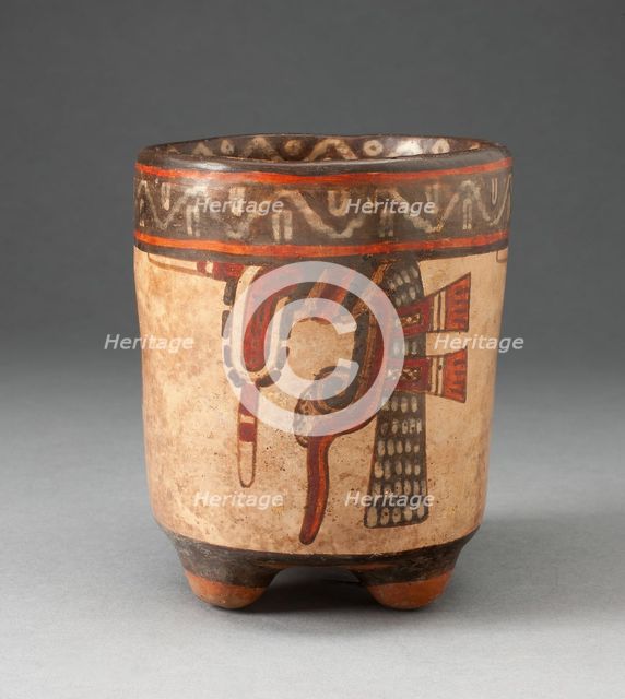 Tripod vessel with Knotted Motif, A.D. 850/950.  Creator: Unknown.