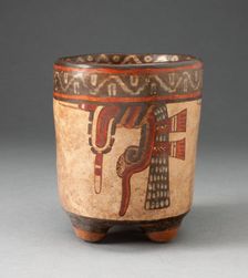 Tripod vessel with Knotted Motif, A.D. 850/950. Creator: Unknown