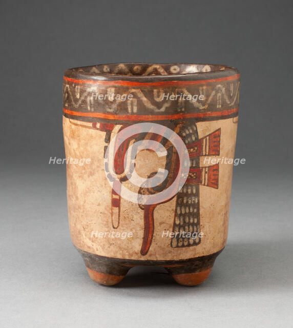 Tripod vessel with Knotted Motif, A.D. 850/950.  Creator: Unknown.