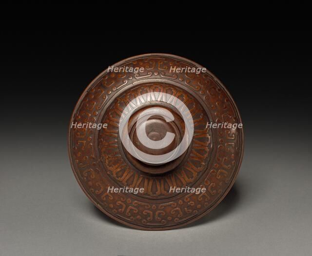 Tripod with Cover (lid), late 1700s. Creator: Unknown.