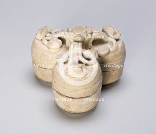 Triple Covered Box with Branches of Floral Heads, Song dynasty (960-1279). Creator: Unknown.