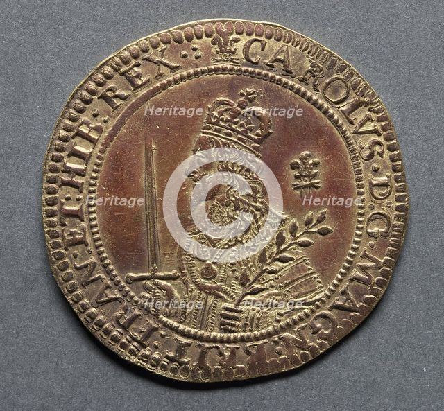 Triple Unite (obverse), 1643. Creator: Unknown.