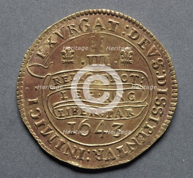 Triple Unite (reverse), 1643. Creator: Unknown.