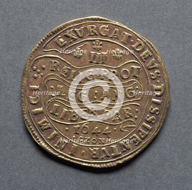 Triple Unite (reverse), 1644. Creator: Unknown.
