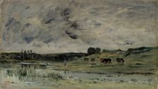 Tripleval on the Seine, 1875. Creator: Charles Francois Daubigny