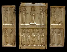 Triptych Casanatense: Triptych with Deesis and saints, Mid of the 10th century. Creator: Byzantine Master