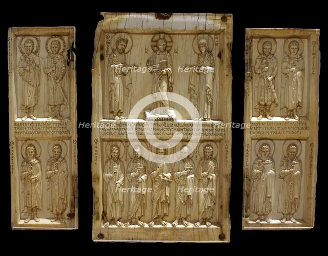 Triptych Casanatense: Triptych with Deesis and saints, Mid of the 10th century. Creator: Byzantine Master.