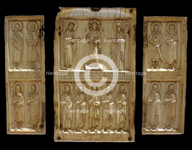 Triptych Casanatense: Triptych with Deesis and saints, Mid of the 10th century. Creator: Byzantine Master.