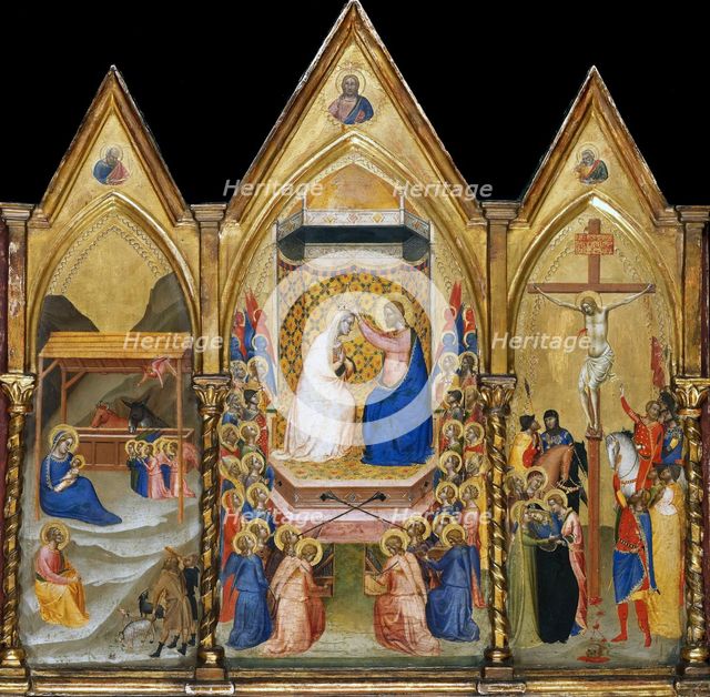 Triptych altarpiece. Artist: Daddi, Bernardo (1290-1350)