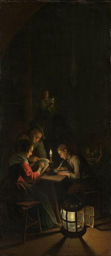 Triptych: Allegory of Art Training, c.1770. Creator: Willem Joseph Laquy