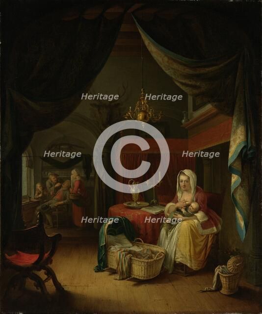 Triptych: Allegory of Art Training, c.1770. Creator: Willem Joseph Laquy.