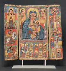 Triptych Icon, Ethiopia, Late 17th century. Creator: Unknown