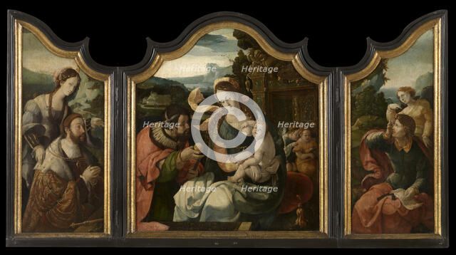 Triptych of Count Henry III of Nassau, 1535. Creator: Aert Claesz..