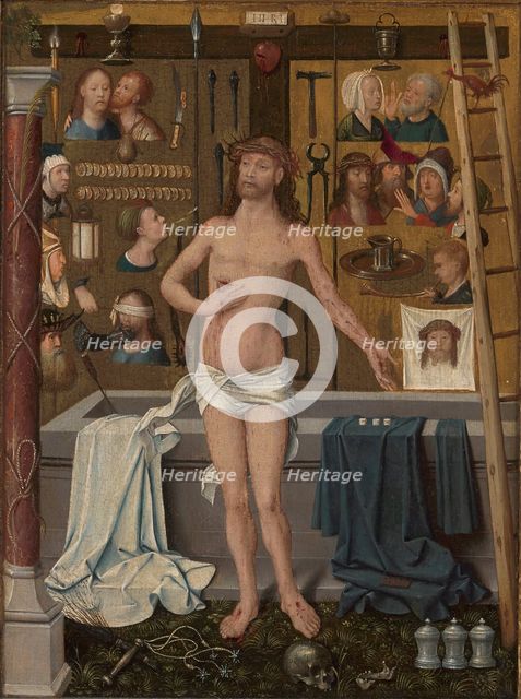 Triptych of Antonius Tsgrooten: Christ with the Instruments of Passion, 1507. Creator: Weyden, Goswijn (Goossen) van der (1455/75-1538/43).