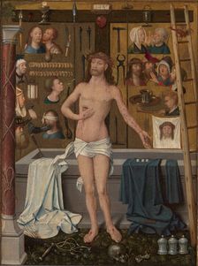 Triptych of Antonius Tsgrooten: Christ with the Instruments of Passion, 1507. Creator: Weyden, Goswijn (Goossen) van der (1455/75-1538/43)