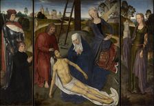 Triptych of Adriaan Reins, 1480. Creator: Memling; Hans (1433/40-1494)