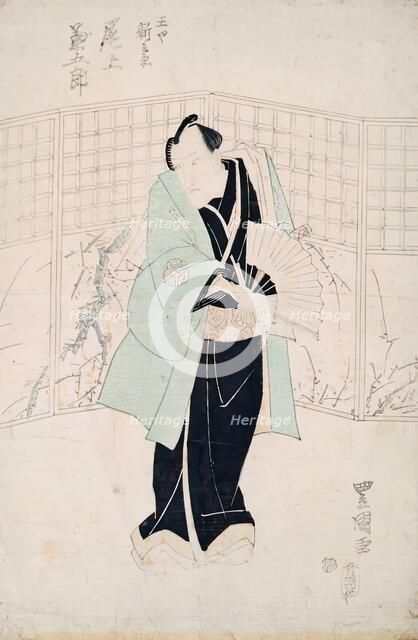 Triptych of Kabuki Actors (2), 1825-1830. Creator: Utagawa Toyokuni II.