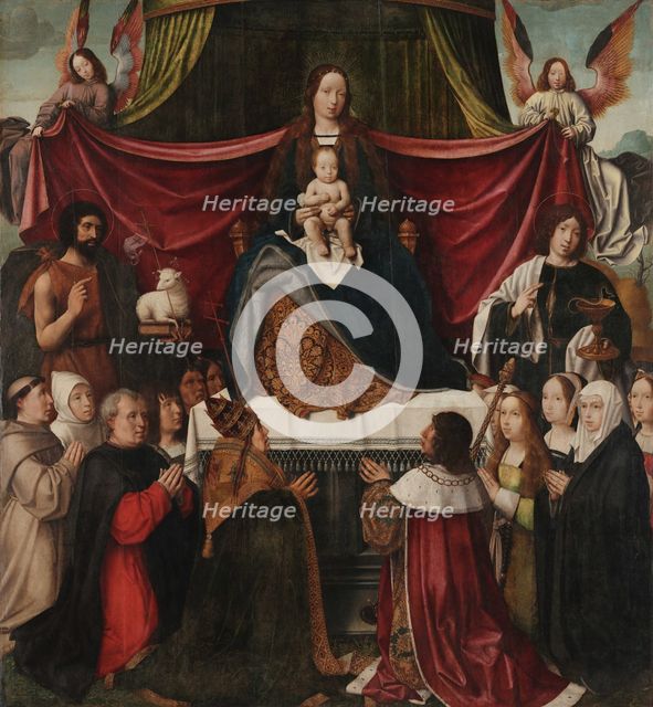 Triptych of Our Lady of Mercy, central panel, First quarter of 16th century. Creator: Provost (Provoost), Jan (1465-1529).