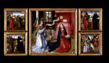 Triptych of the Annunciation, about 1483. Creator: Master of the Saint Ursula Legend