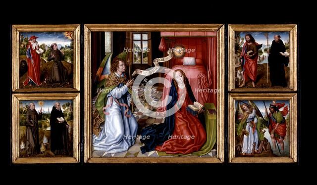 Triptych of the Annunciation, about 1483. Creator: Master of the Saint Ursula Legend.