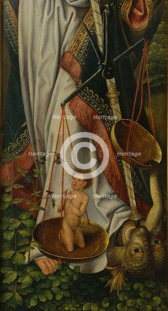 Triptych of the Baptism of Christ (Detail). Artist: Master of Frankfurt (1460-ca. 1533)