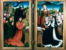 Triptych of the Family Moreel 1484. Artist: Hans Memling