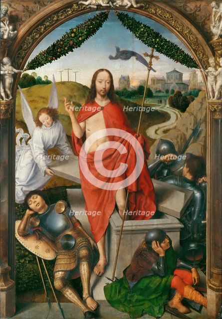 Triptych of The Resurrection (Central panel). Artist: Memling, Hans (1433/40-1494)