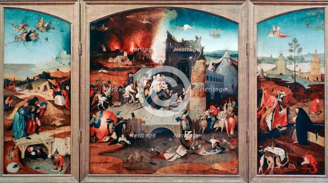 'Triptych of the Temptation of St Anthony, c1480-1516. Artist: Hieronymus Bosch