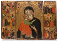 Triptych of the Virgin and Child with Scenes from the Life of Christ, 1310/30. Creator: Unknown