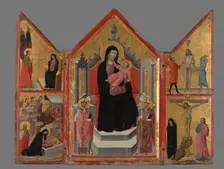 Triptych - Madonna and Child (Centrepiece) 1310-1320 Creator: Lippo di Benivieni