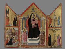 Triptych - Madonna and Child (Centrepiece) 1310-1320 Creator: Lippo di Benivieni