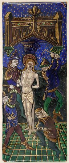 Triptych Panel with the Flagellation of Christ, French, early 16th century. Creator: Unknown