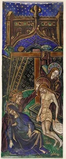 Triptych Panel with the Lamentation, French, early 16th century. Creator: Unknown