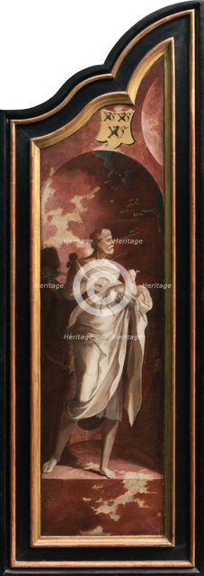 Triptych with the Crucifixion, Saints and Donors, 1530-1540. Creator: North Netherlandish Master.
