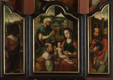 Triptych with the Adoration of the Magi, 1520-1550. Creator: Workshop of Pieter Coecke van Aelst