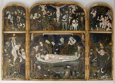 Triptych with the Entombment, French, 16th century. Creator: Unknown