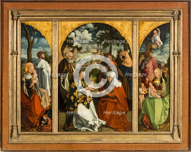 Triptych with the Holy Kinship.