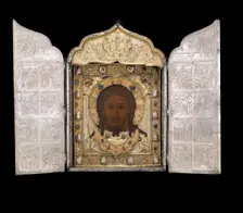 Triptych with the Mandylion, 1637. Creator: Kremlin Armory Workshops