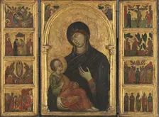 Triptych with the Virgin and Child, 1300. Creator: Anon