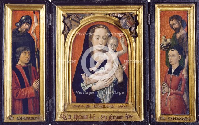 Triptych with Virgin and Child, c1475-1480 (c1485-1490). Creator: Hugo van der Goes.