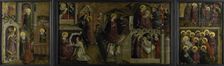 Triptych with Scenes from the Life of the Virgin, c.1450. Creator: Anon