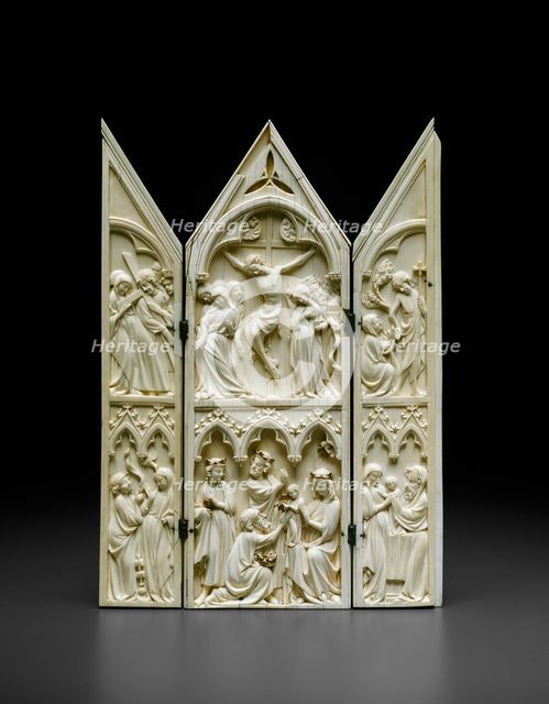Triptych with Scenes from the Life of Christ, 1350/75. Creator: Unknown.