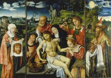 Tripytych with the Lamentation, 1524. Creator: Joos van Cleve