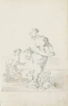 Triton and Venus, c.1701. Creator: Jacob Toorenvliet