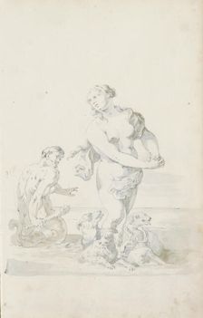 Triton and Venus, c.1701. Creator: Jacob Toorenvliet