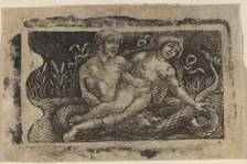 Triton and Nymph, c. 1490/1510. Creators: Francesco Francia, Peregrino da Cesena