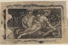 Triton and Nymph, c. 1490/1510. Creators: Francesco Francia, Peregrino da Cesena