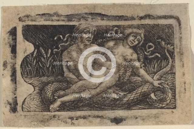 Triton and Nymph, c. 1490/1510. Creators: Francesco Francia, Peregrino da Cesena.