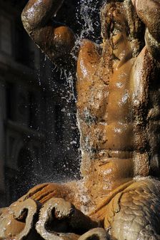 Triton Fountain, Piazza Barberini, Rome, Italy, 2009. Creator: LTL