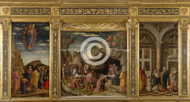 Trittico degli uffizi (Uffizi Triptych), ca 1463-1464. Creator: Mantegna, Andrea (1431-1506).
